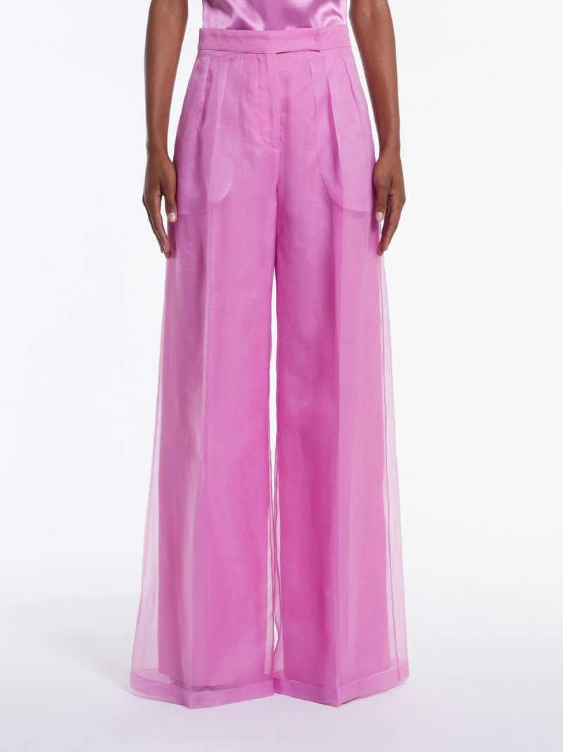 CALIBRI Silk organza trousers 3