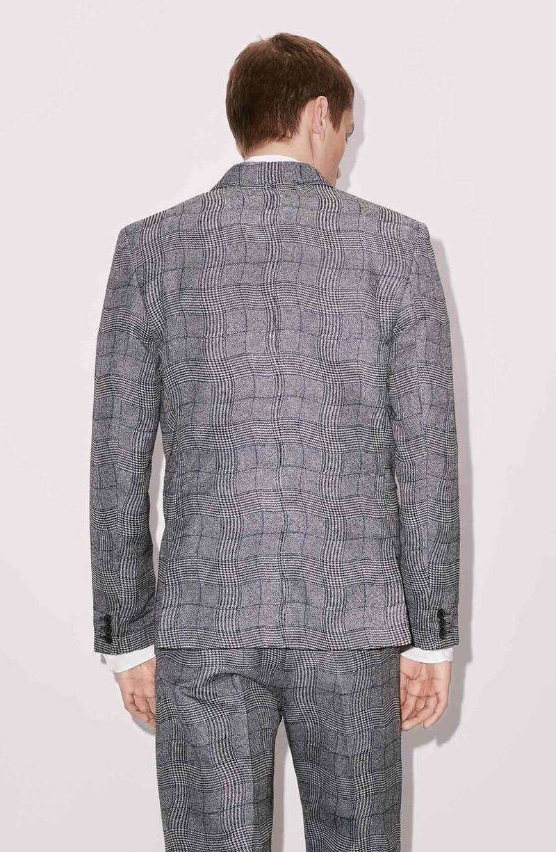 'Wavy Check' suit jacket 5