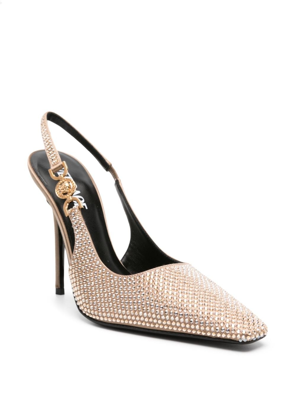 110mm rhinestone slingback pumps - 2