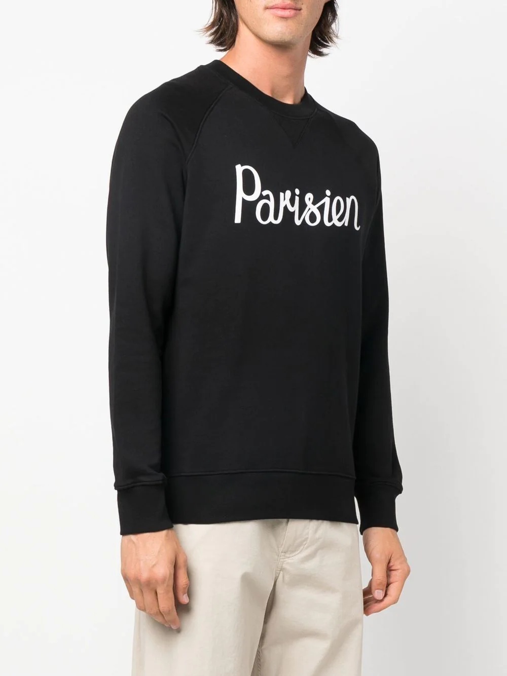 Parisien-print detail sweatshirt - 3