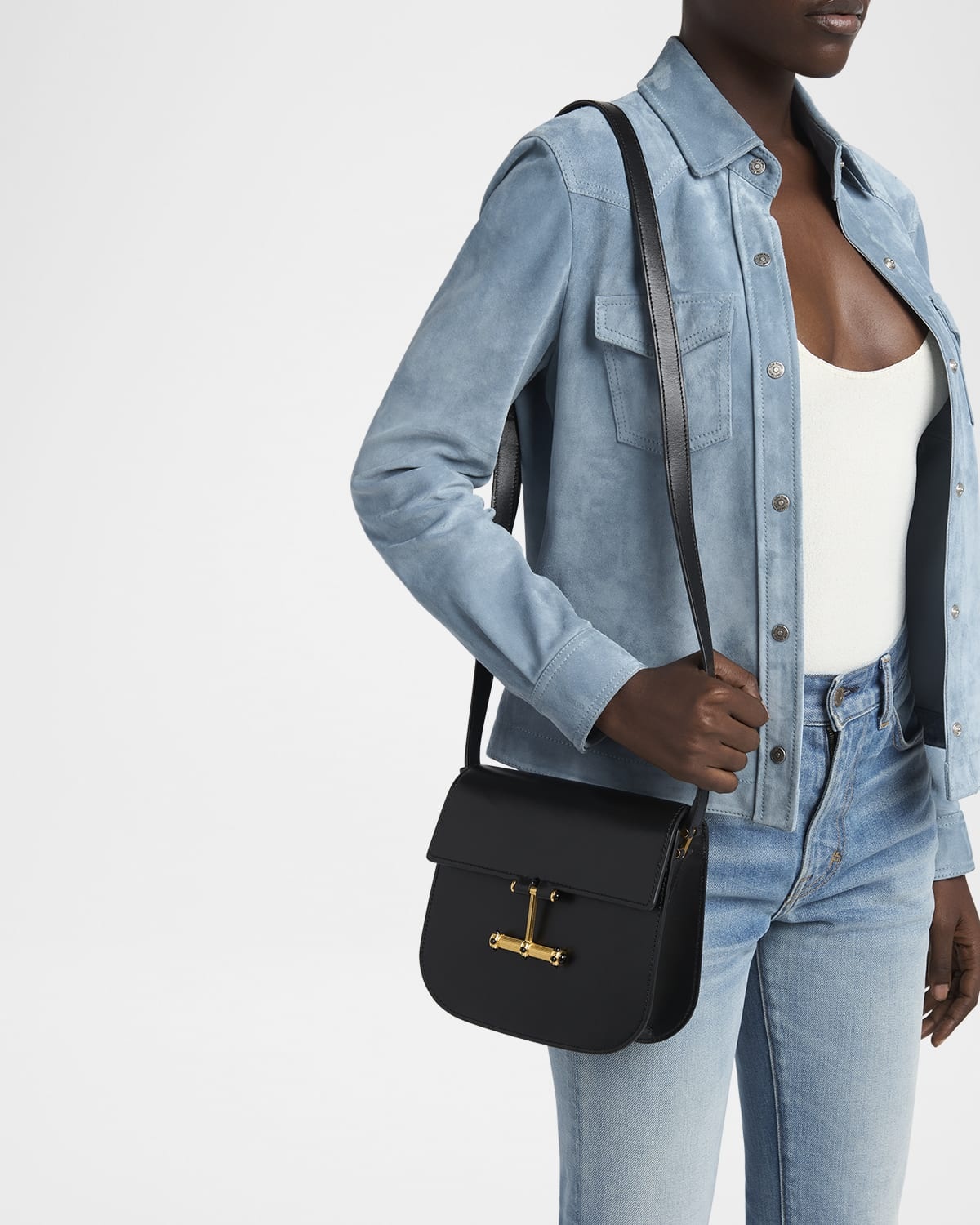 Tara Mini Flap Crossbody Bag in Leather - 2