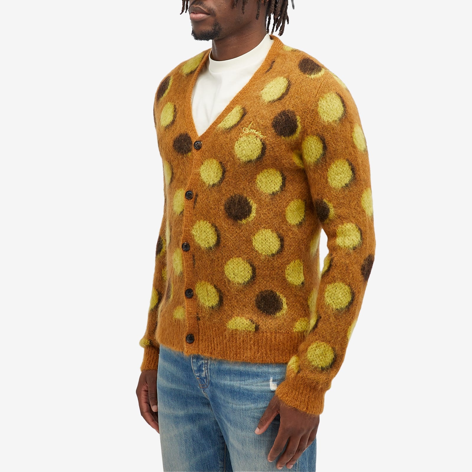 AMIRI Polkadot Mohair Cardigan - 2