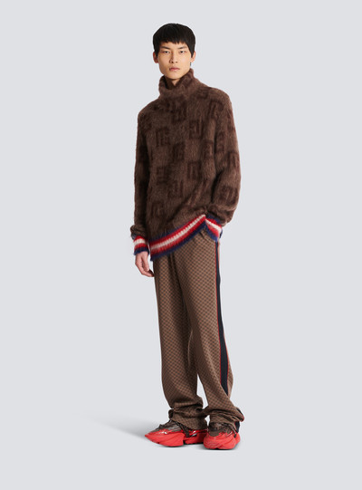 Balmain Brushed mohair jumper with monogram print outlook