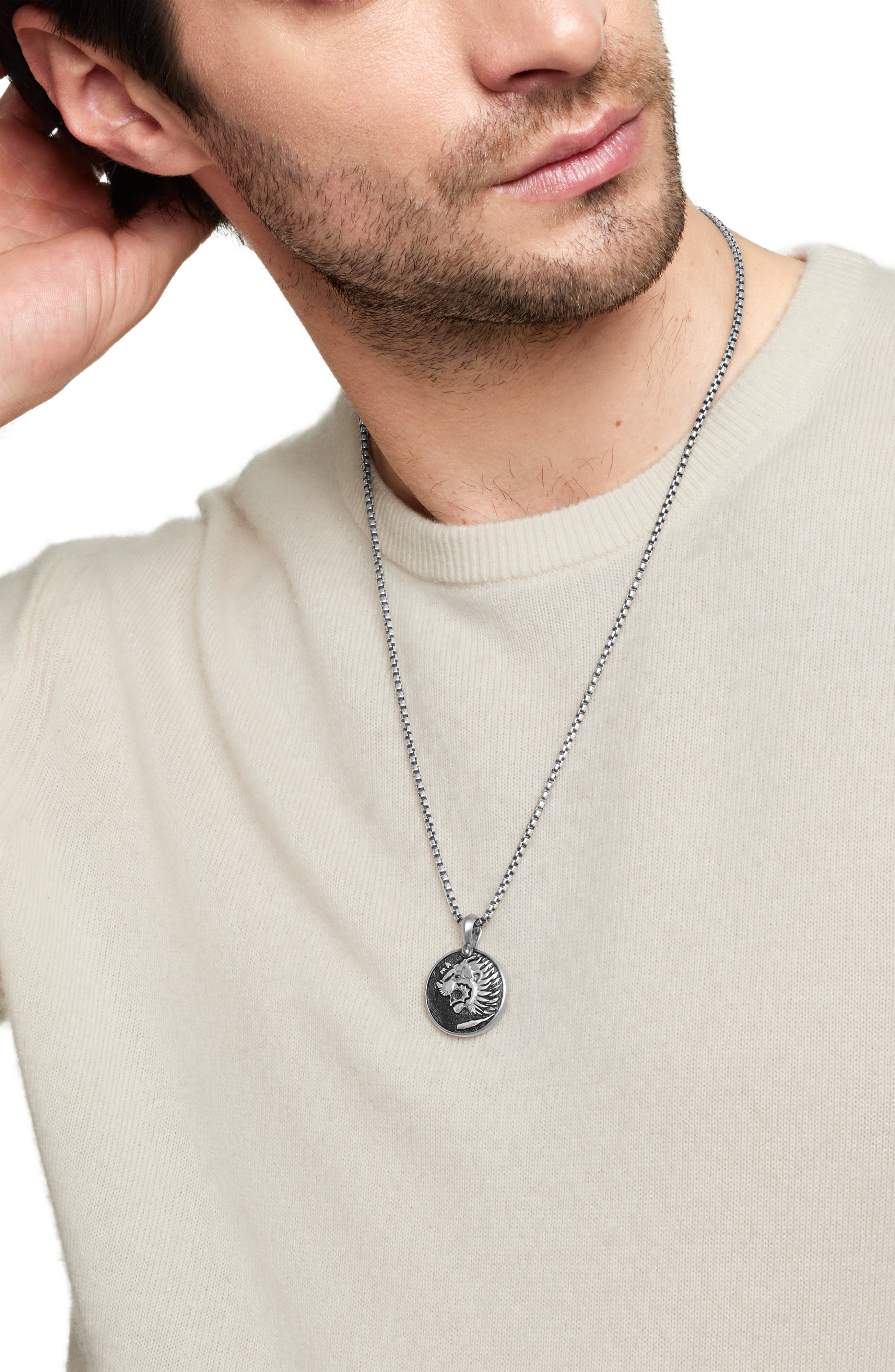 David Yurman Petrvs Lion Amulet in Silver at Nordstrom - 2