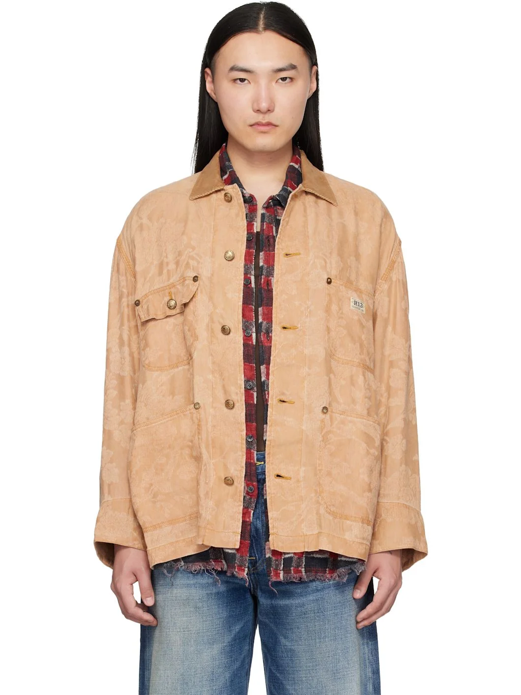 Orange Evelyn Chore Jacket - 1