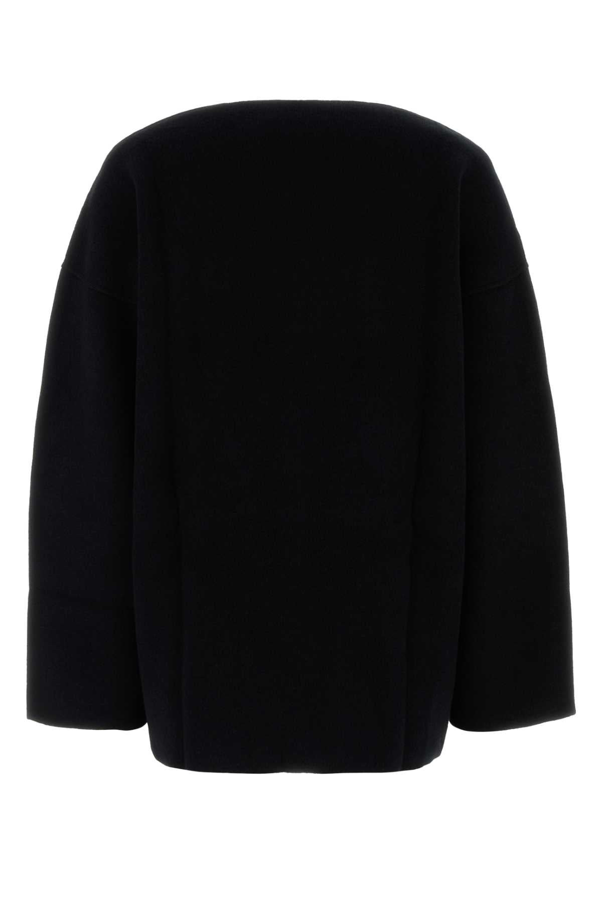 Jil Sander Women Black Wool Blend Oversize Sweater - 2