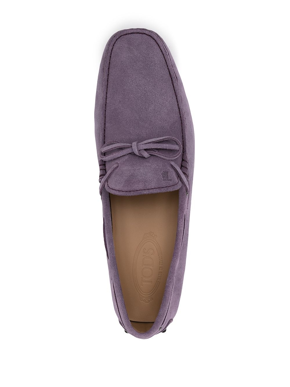 Gommino lace-up suede loafers - 4