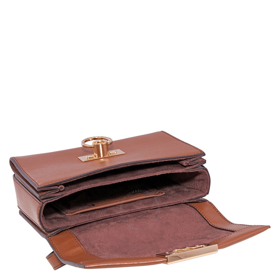 Michael Kors - Michael Kors Hendrix Extra-small Leather Crossbody Bag - Brown - 5