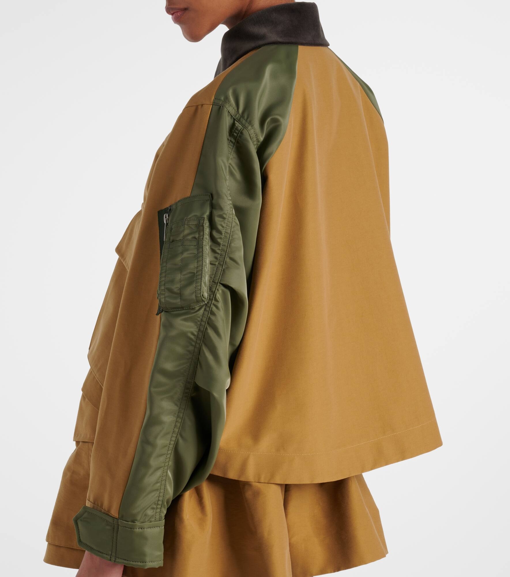 Cotton-blend twill blouson - 5