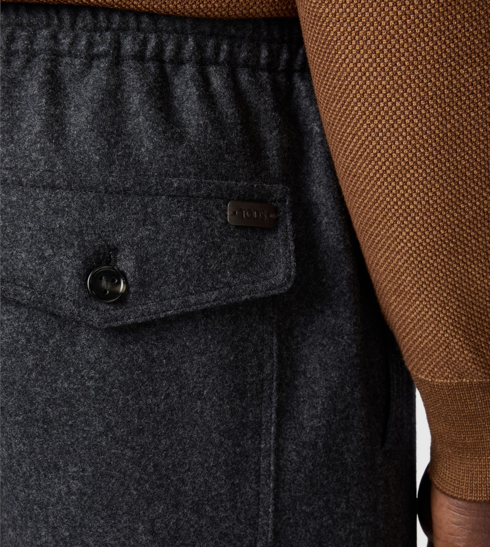 PANTS IN FLANNEL WITH DRAWSTRING - GREY - 6