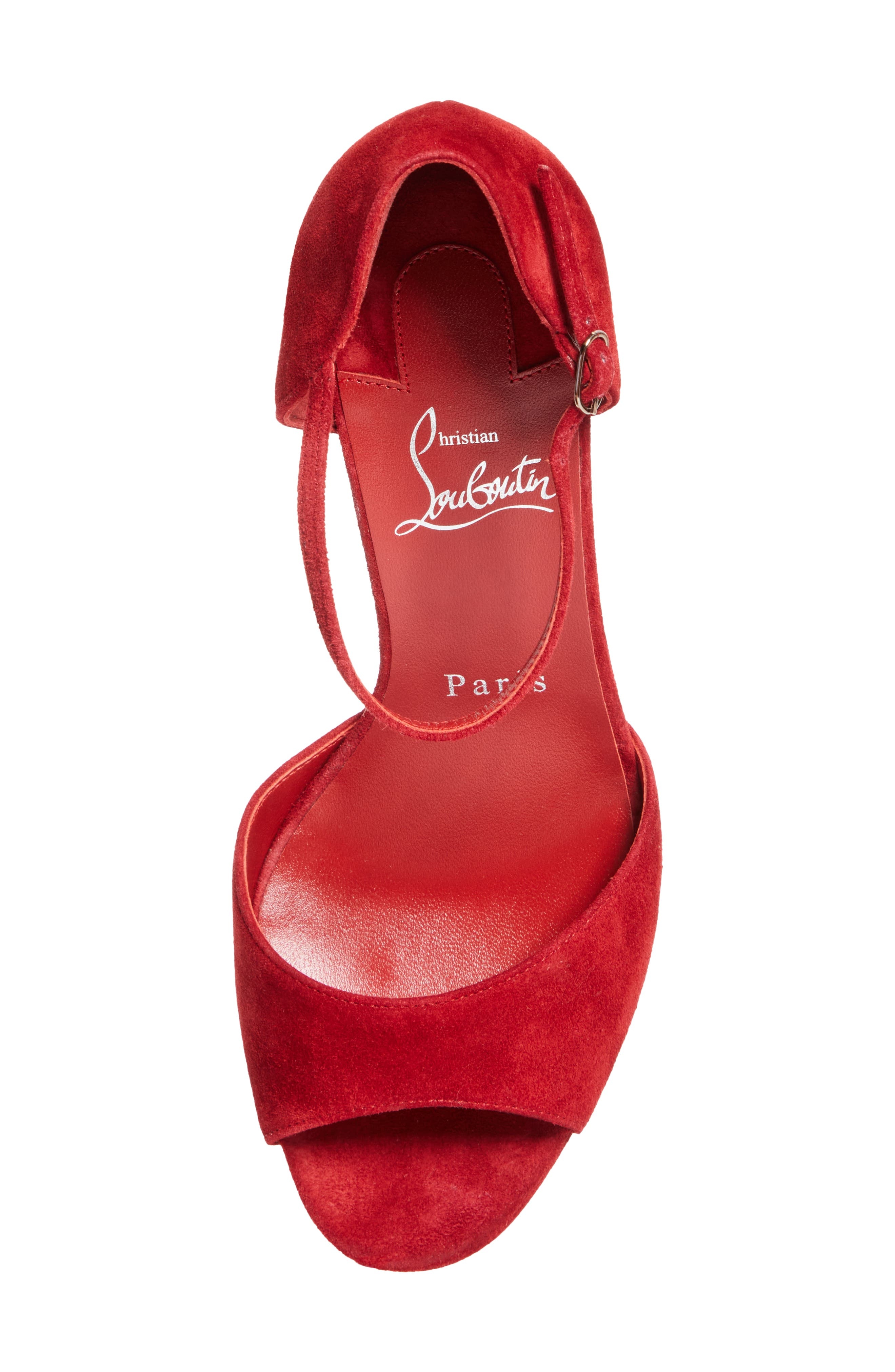 Christian Louboutin Sandaloo Peep-Toe Sandal in Fever at Nordstrom - 5