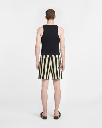 Nanushka Striped Terry-Knit Shorts outlook