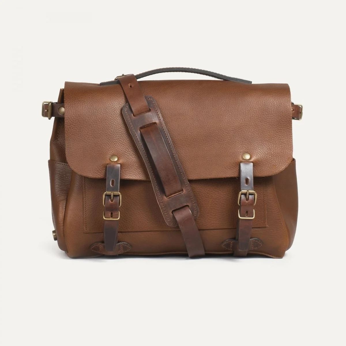 ÉCLAIR M POSTMAN BAG - AMBER BROWN - 1