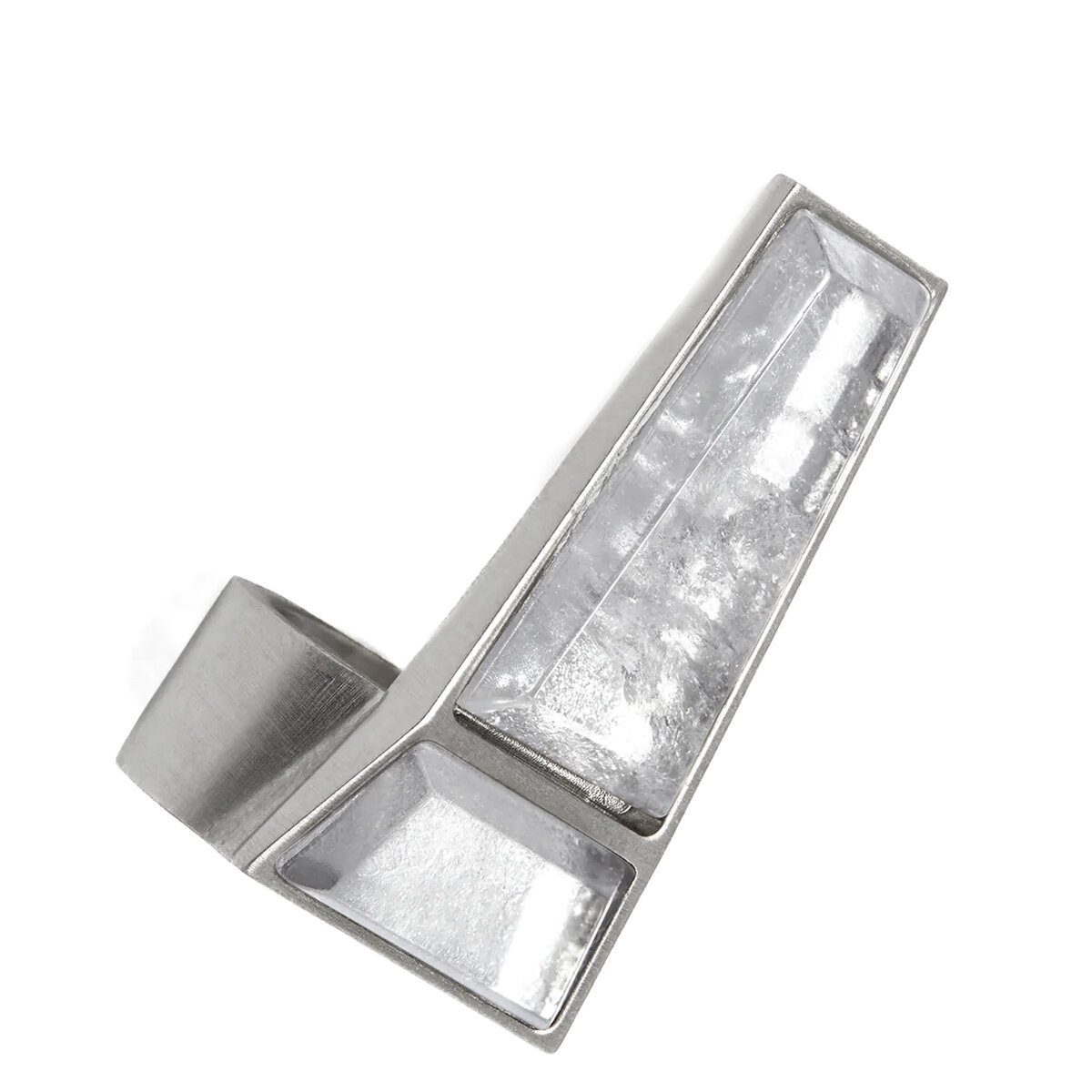 Crystal Trunk Ring  in Silver - 2