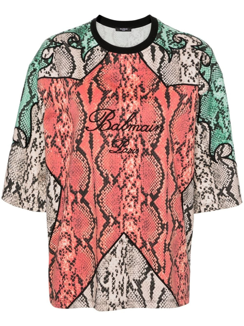 Python-print organic cotton T-shirt 1