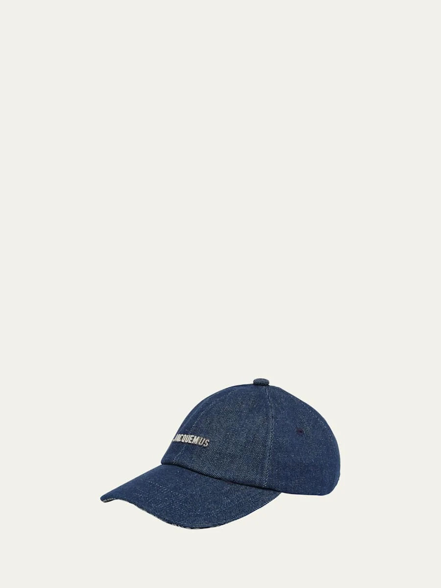 Men's La Casquette Gadjo Denim Baseball Cap - 1