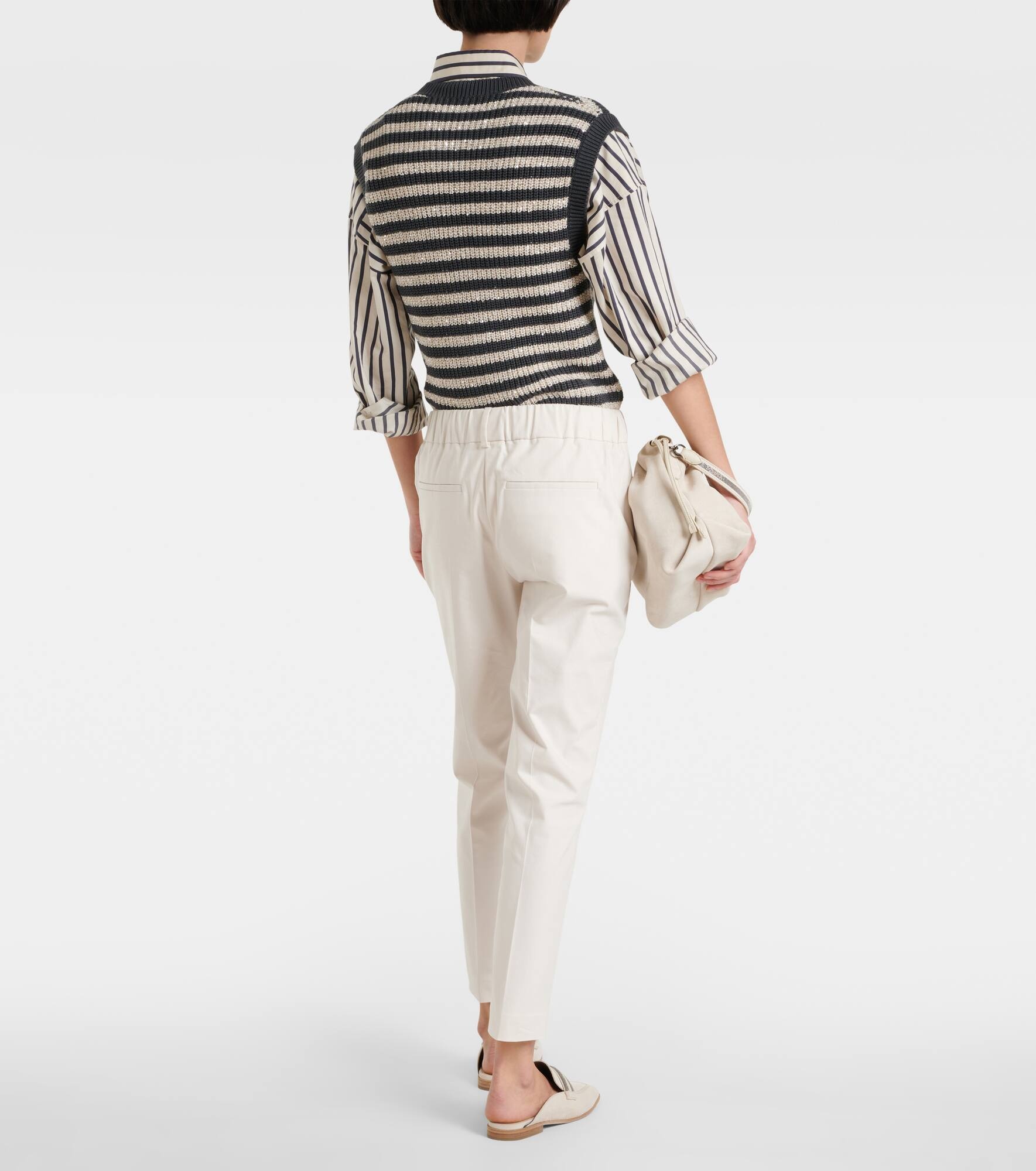 Pull Up low-rise slim pants - 3
