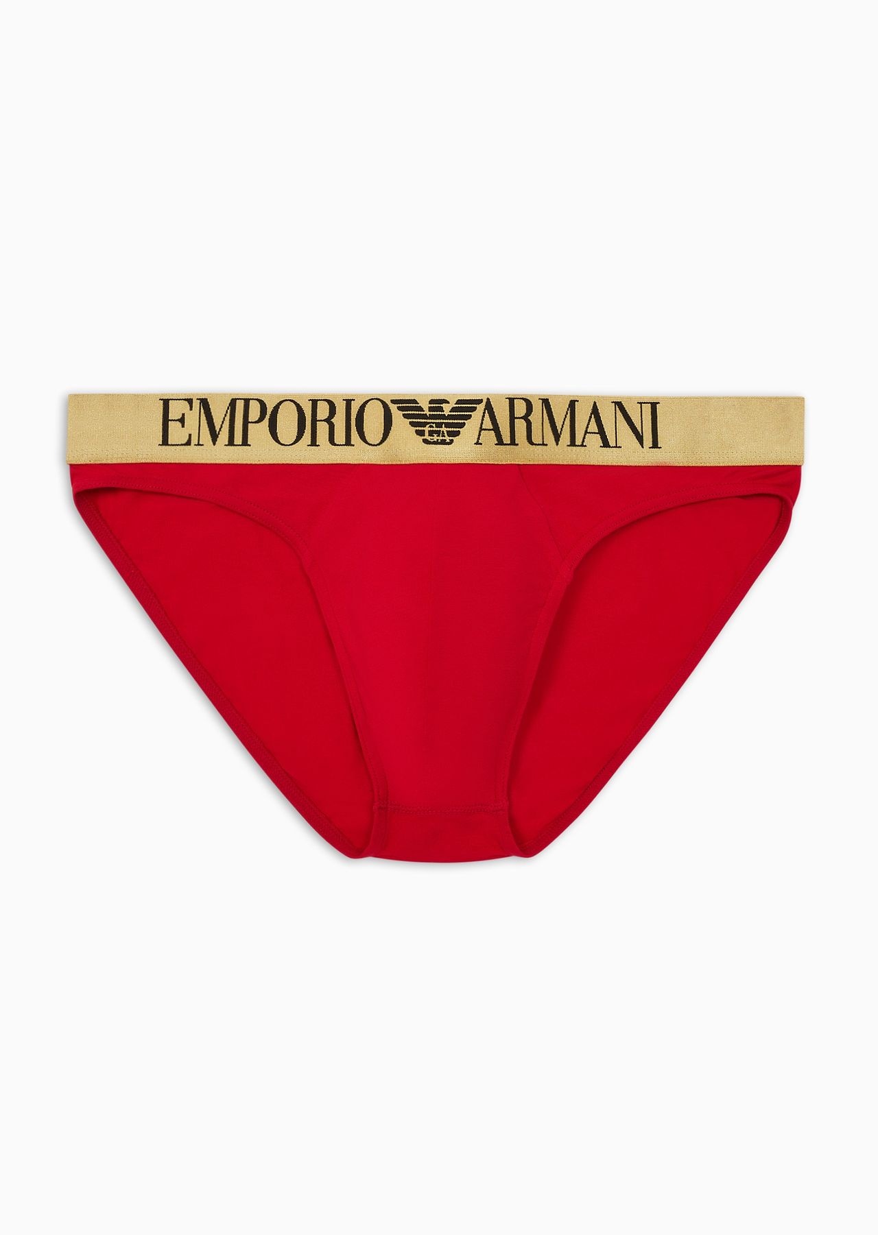 Shiny logo elasticated-waist briefs - 1