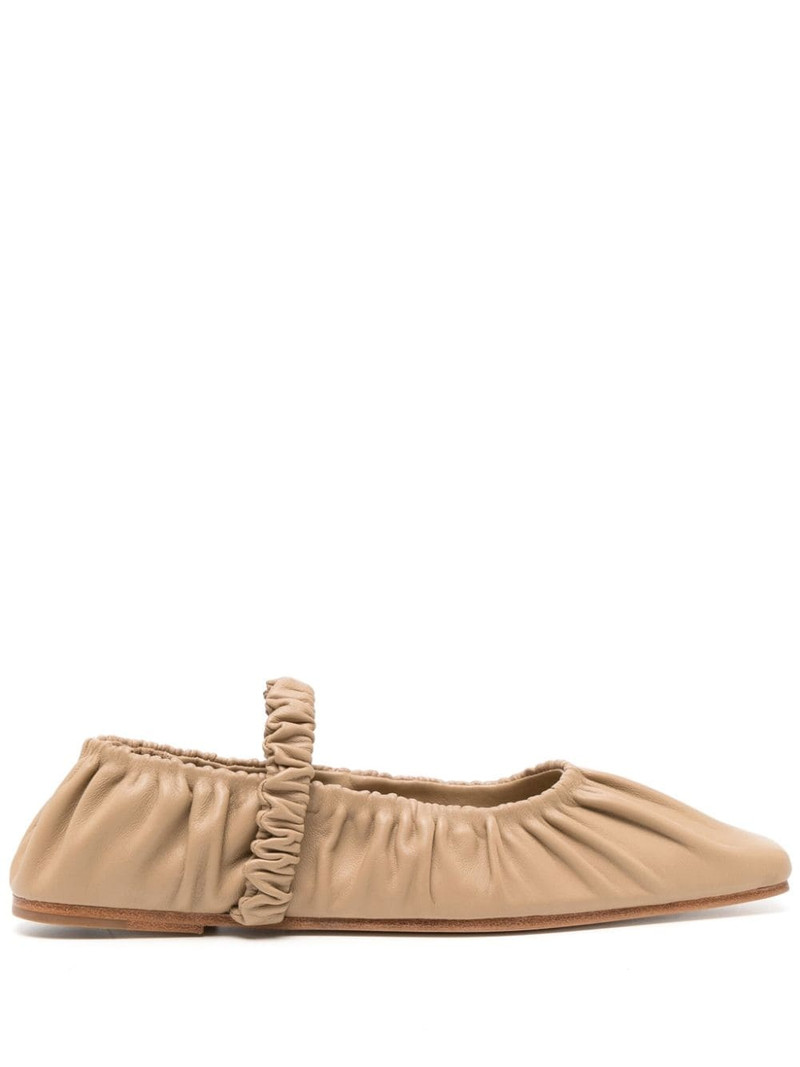 Zadie leather ballerina shoes 1