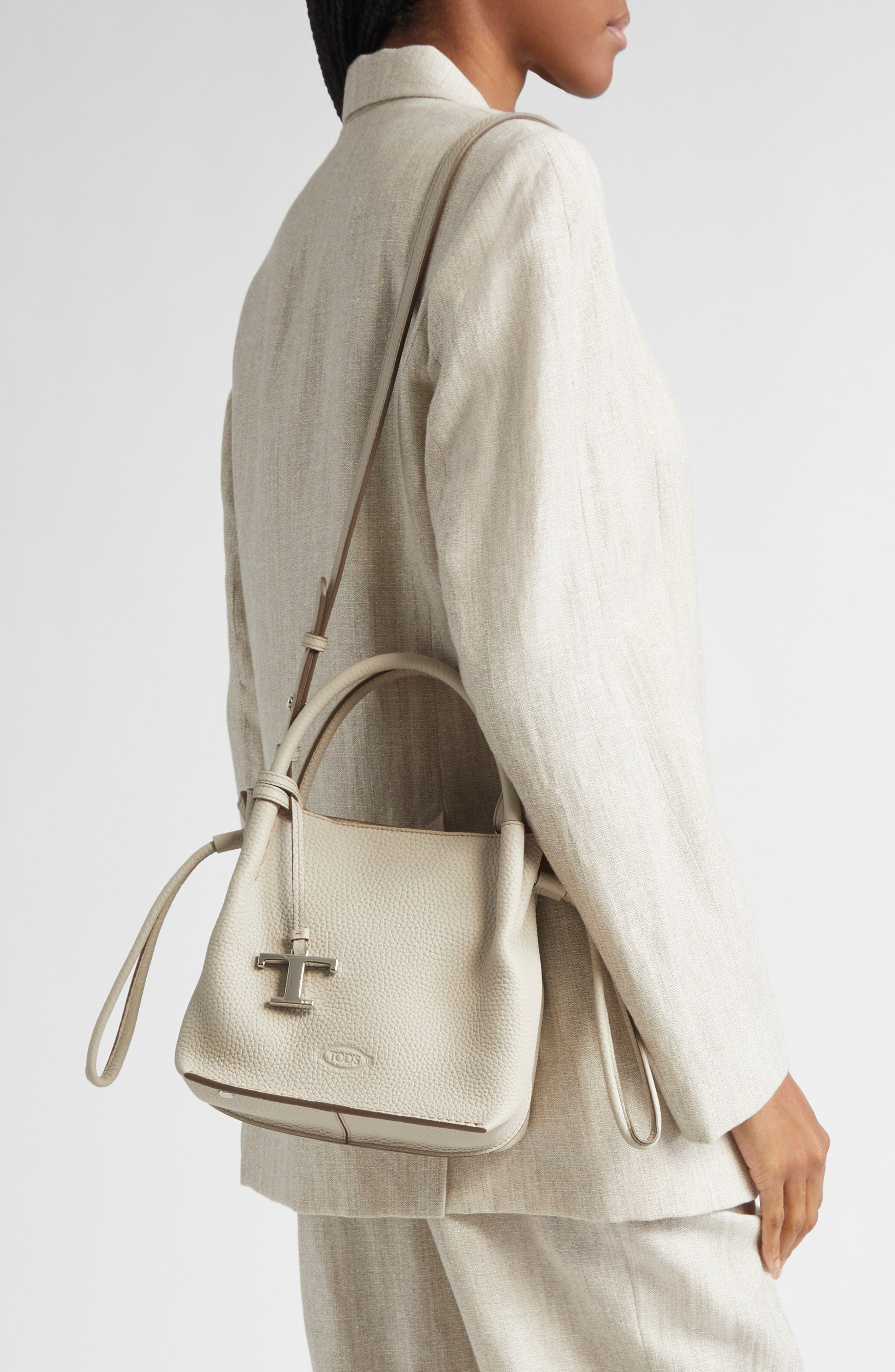 Tod's Small Buz Leather Bucket Bag in Mastice at Nordstrom - 2
