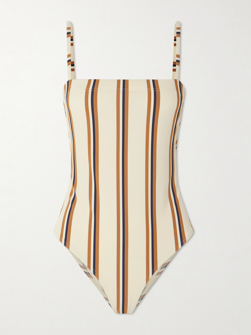 Iode Striped Jacquard Swimsuit 1