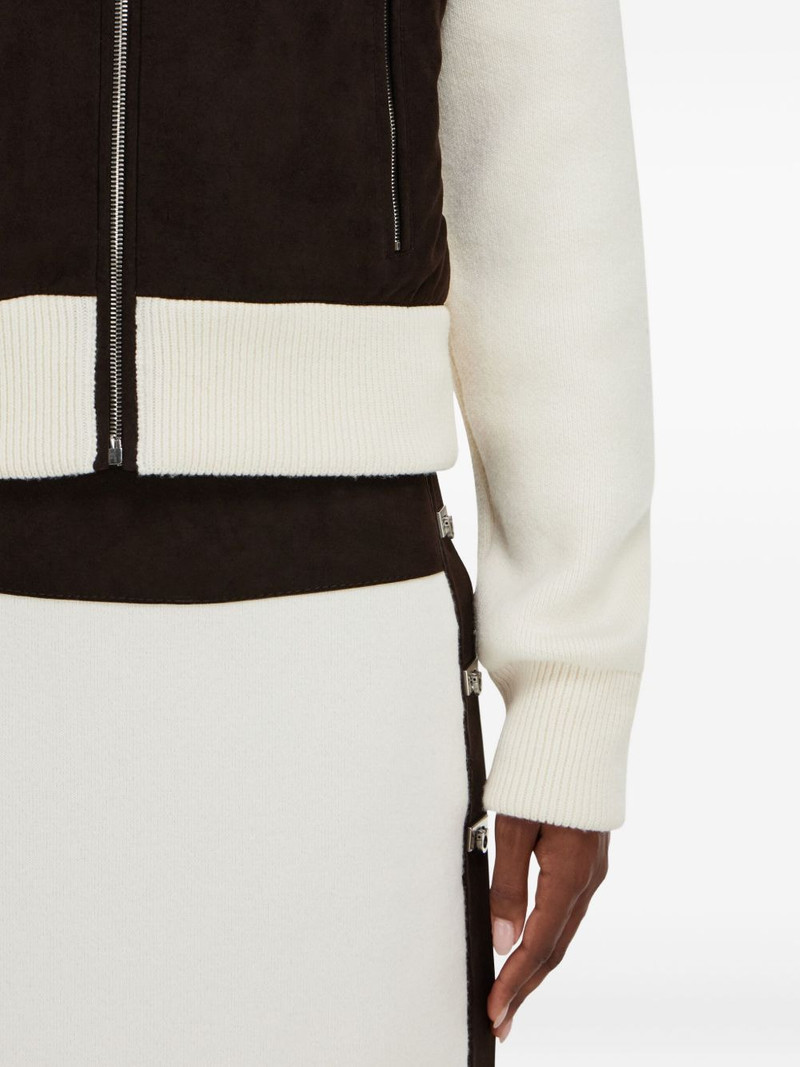 zip-fastening high-collar jacket 5