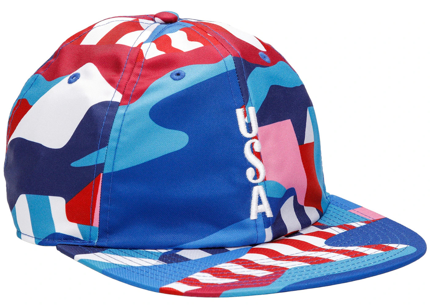 Nike SB x Parra USA Federation Kit Skate Cap Brave Blue/White - 2