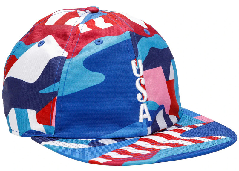 Nike Nike SB x Parra USA Federation Kit Skate Cap Brave Blue/White outlook