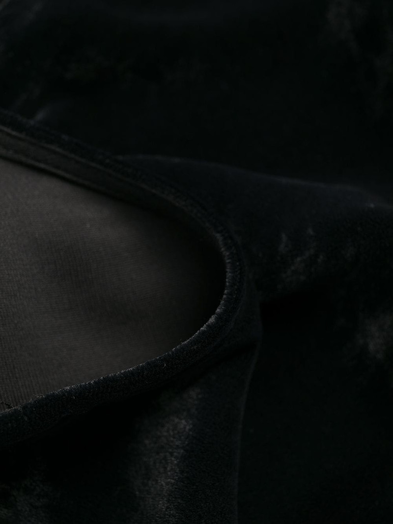 velvet v-neck short dress 5