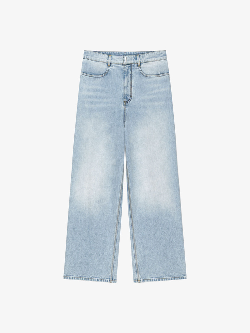 LOW CROTCH WIDE JEANS IN DENIM 1