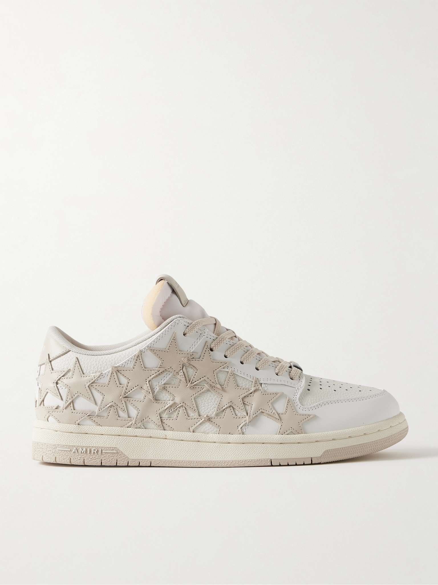 Stars Low Appliquéd Leather Sneakers - 1