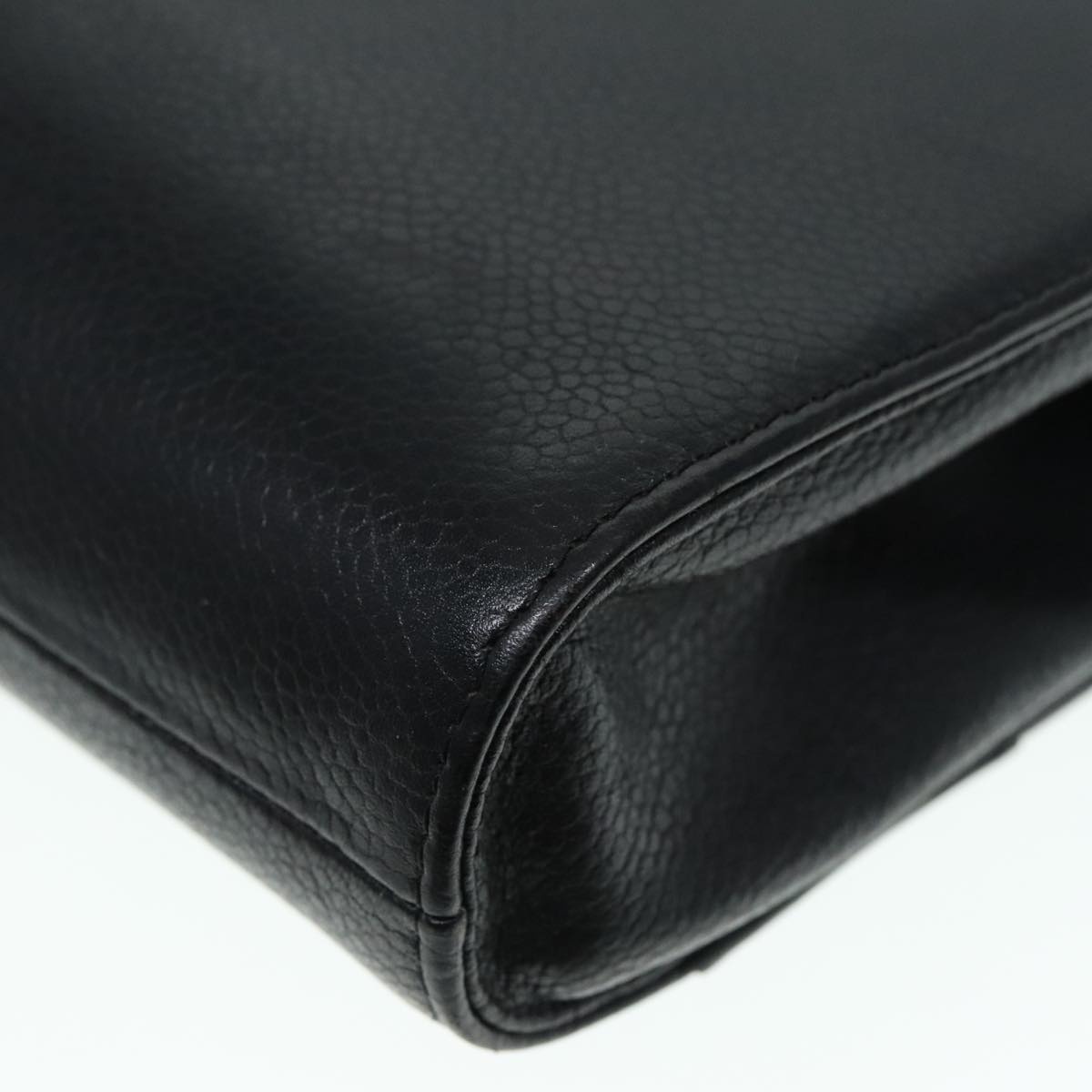 DIOR Hand Bag Leather Black Gold - 10
