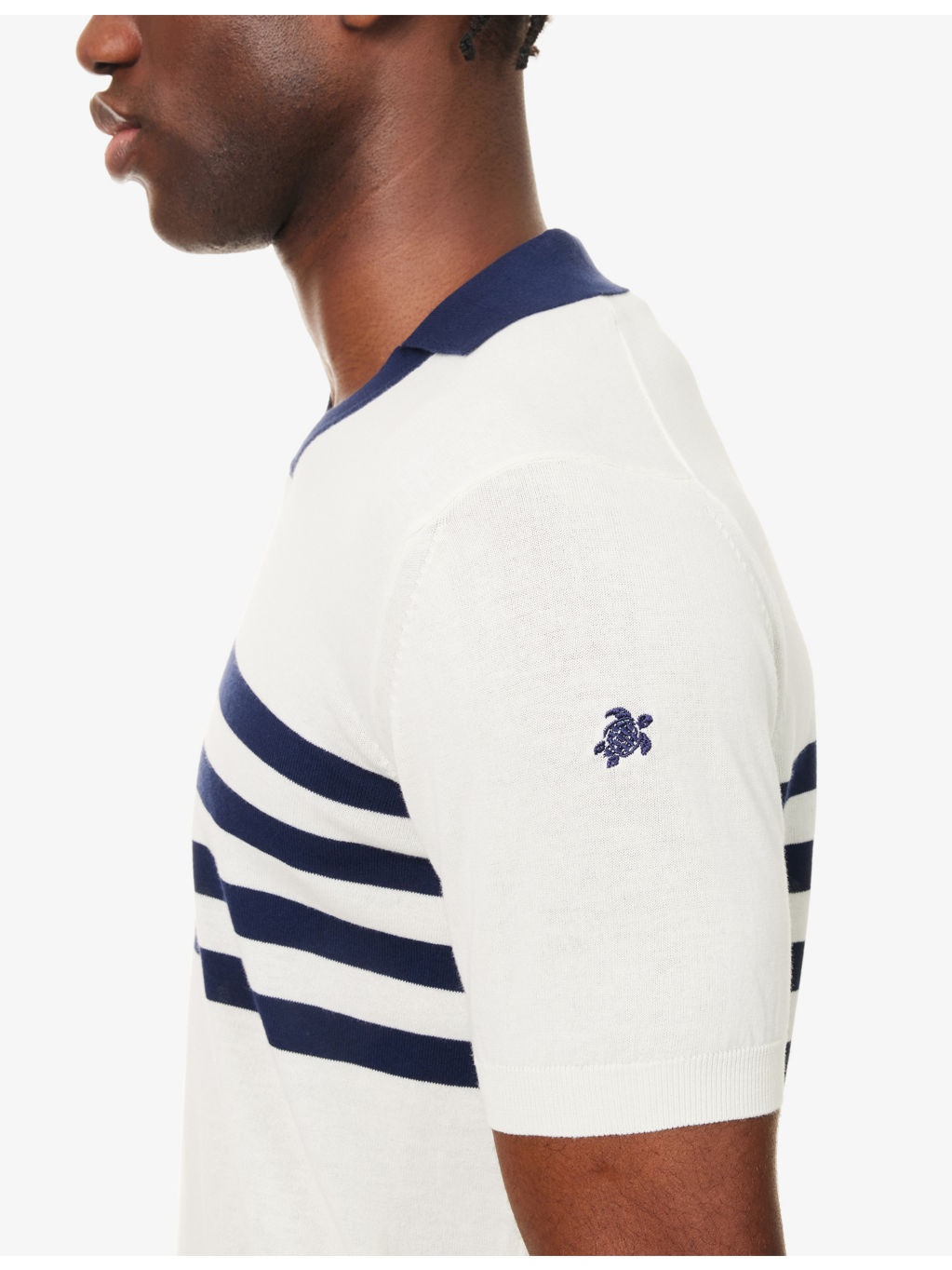 Amour Striped Knitted Cotton T-Shirt - 5