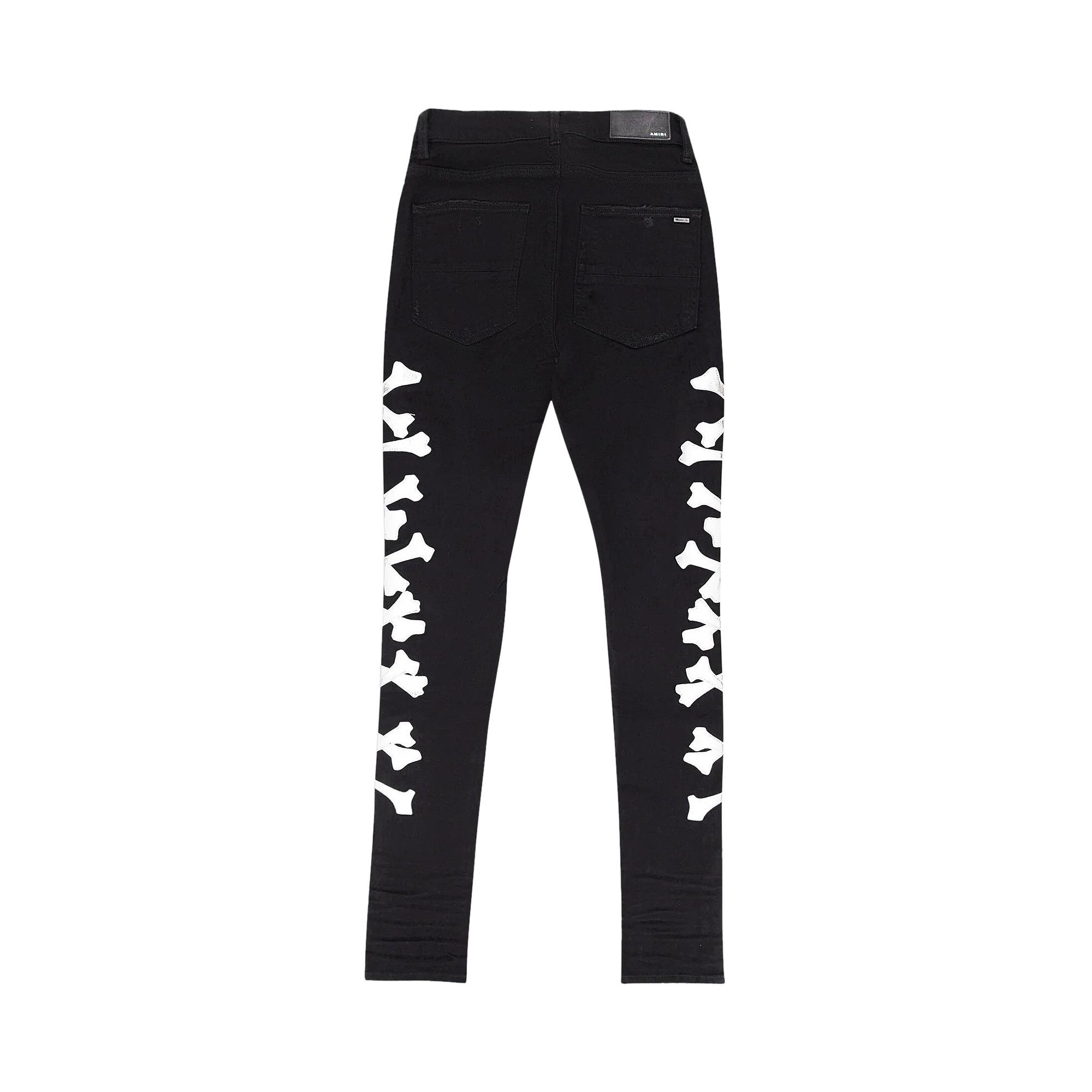 Amiri Bones Skinny Jeans 'Black/Silver' - 2