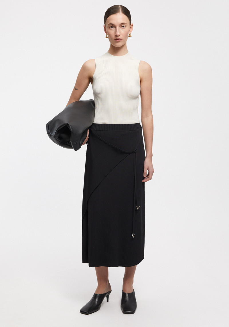 BETTA Rayon knit wrap skirt 3