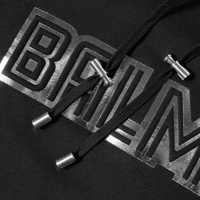 Balmain Balmain Paris Logo Metallic Popover Hoody outlook