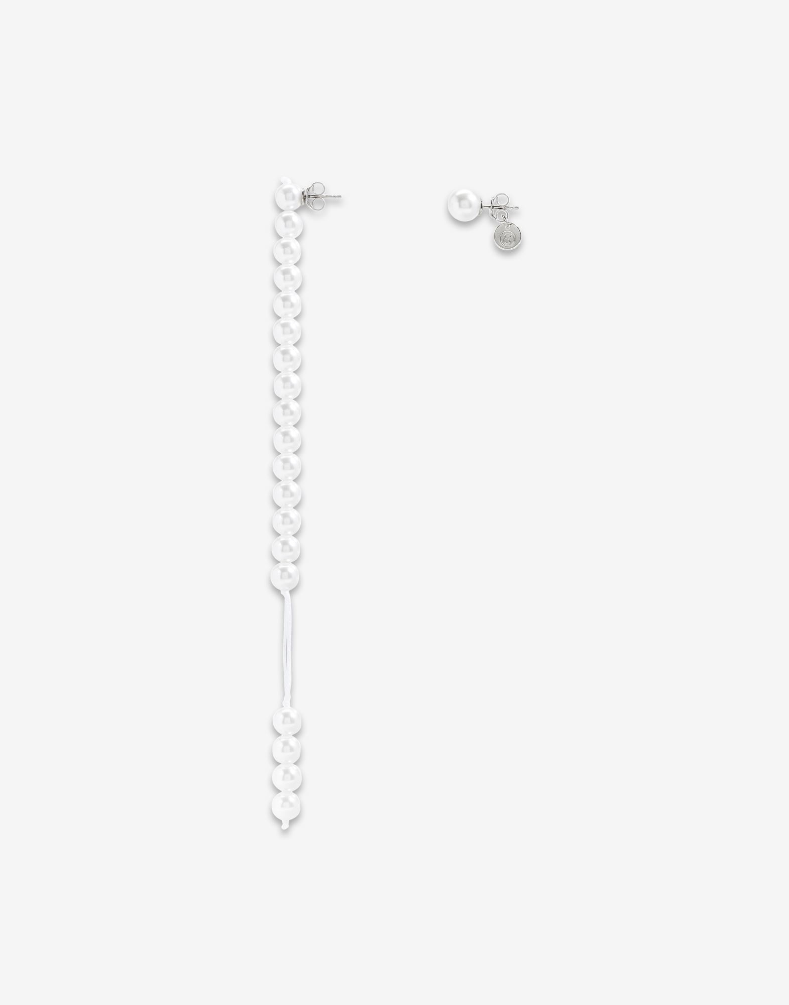 Asymmetrical pearl earrings - 2