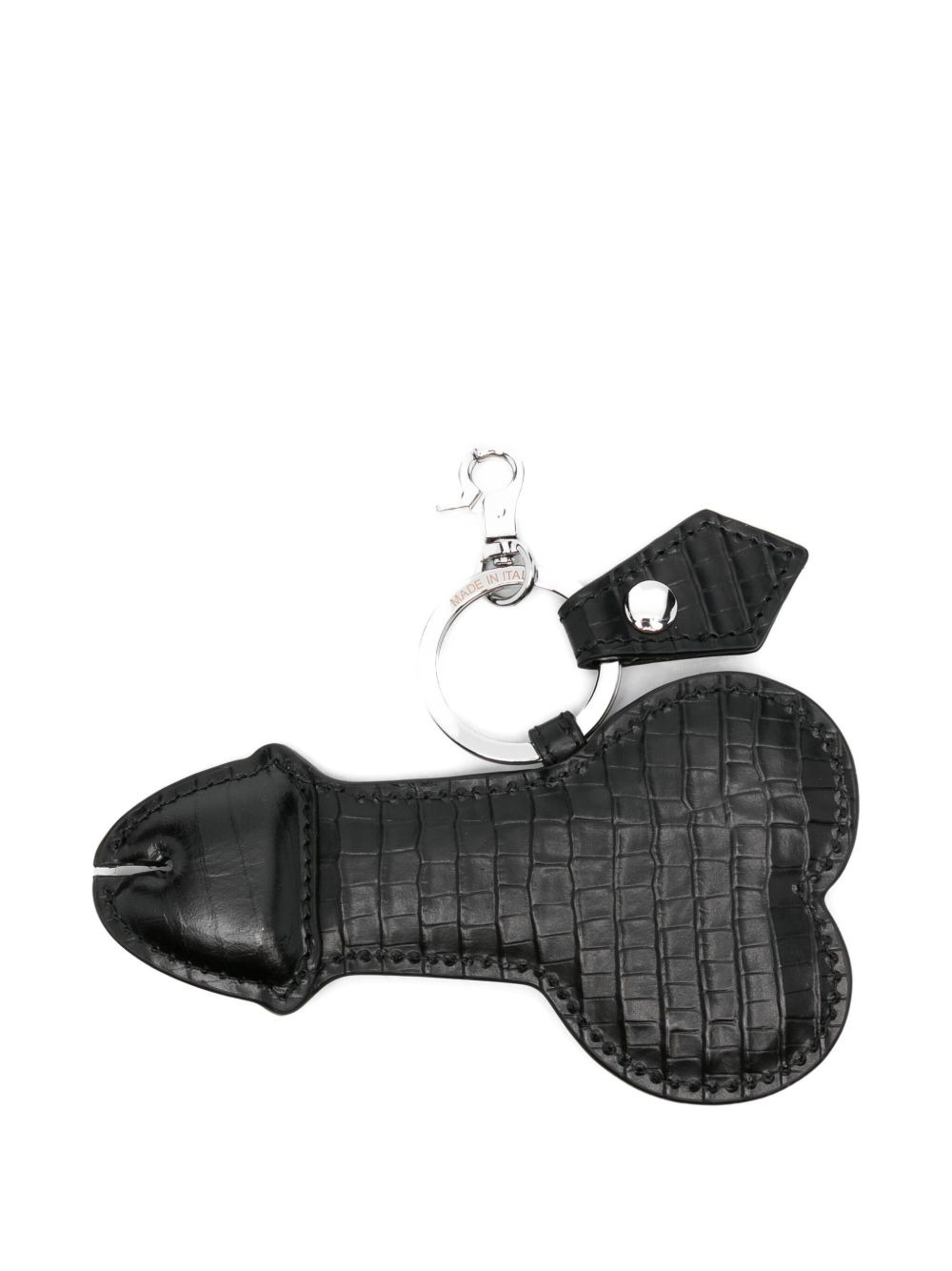 Bell End leather keyring - 2