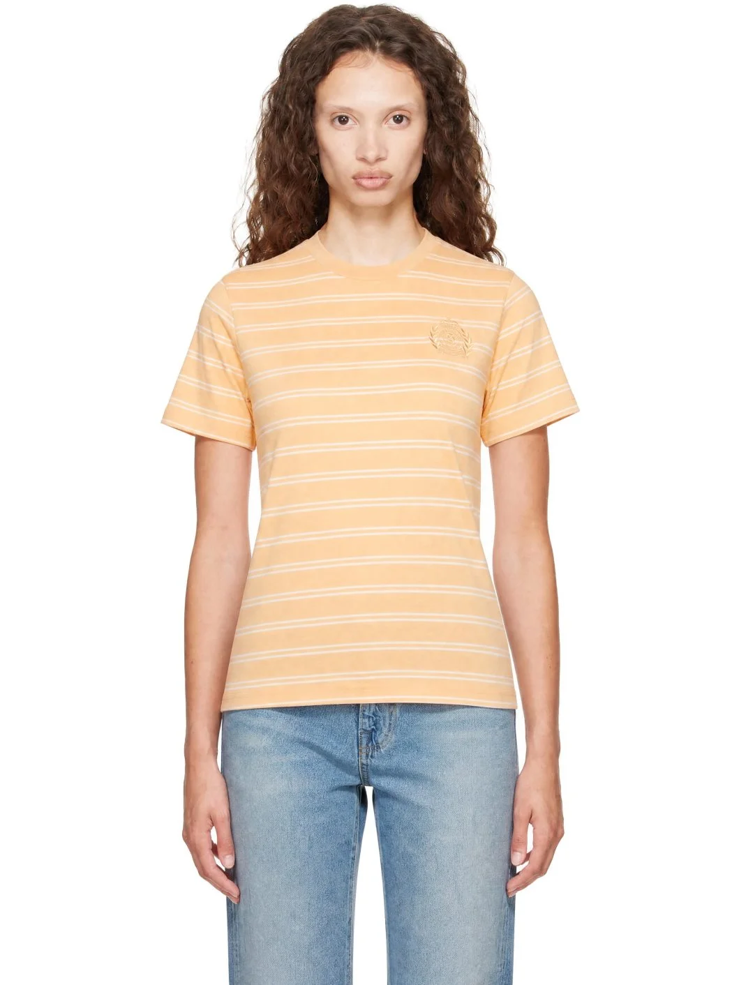 Orange NY Crest T-shirt - 1