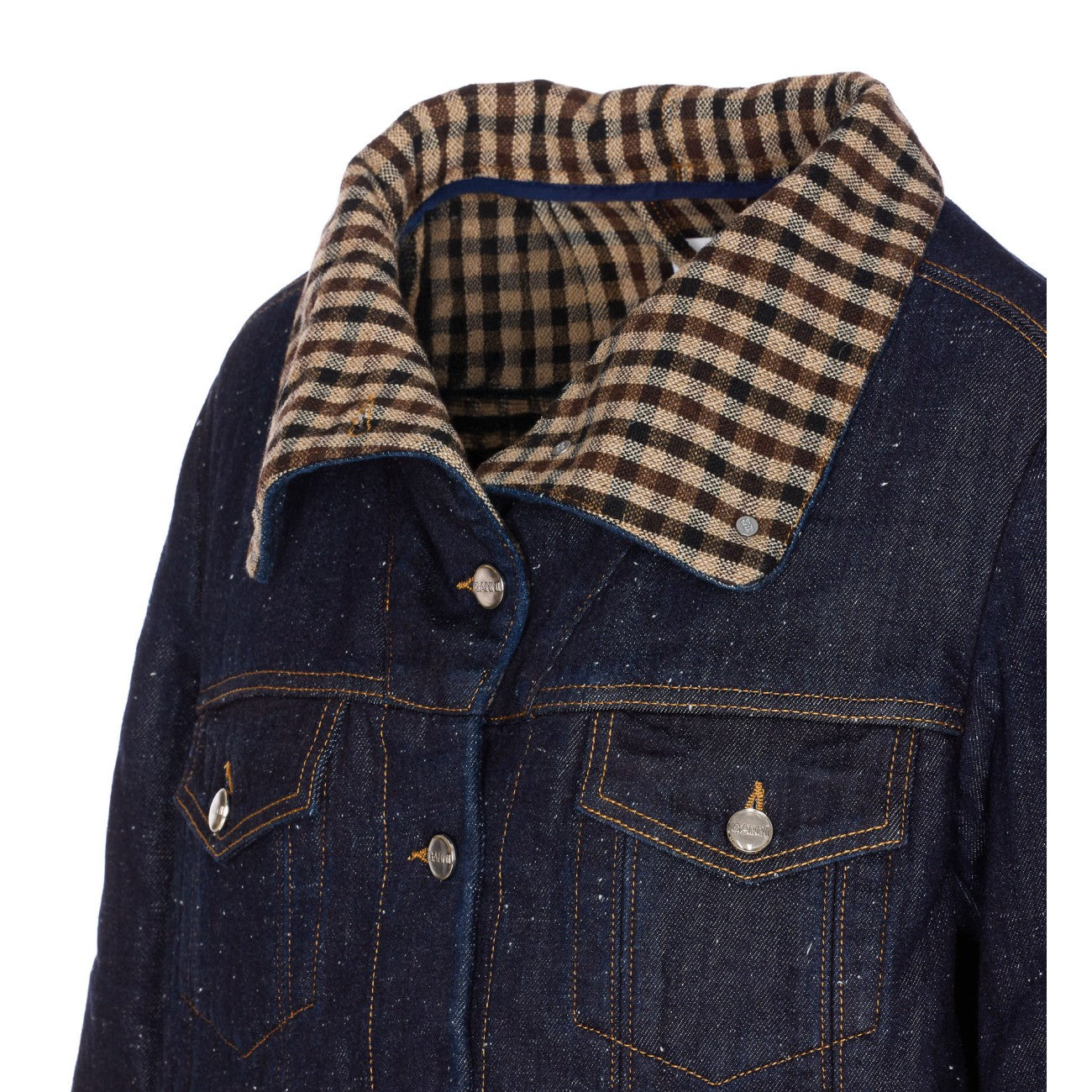 Ganni Women Neppy Denim Jacket - 3