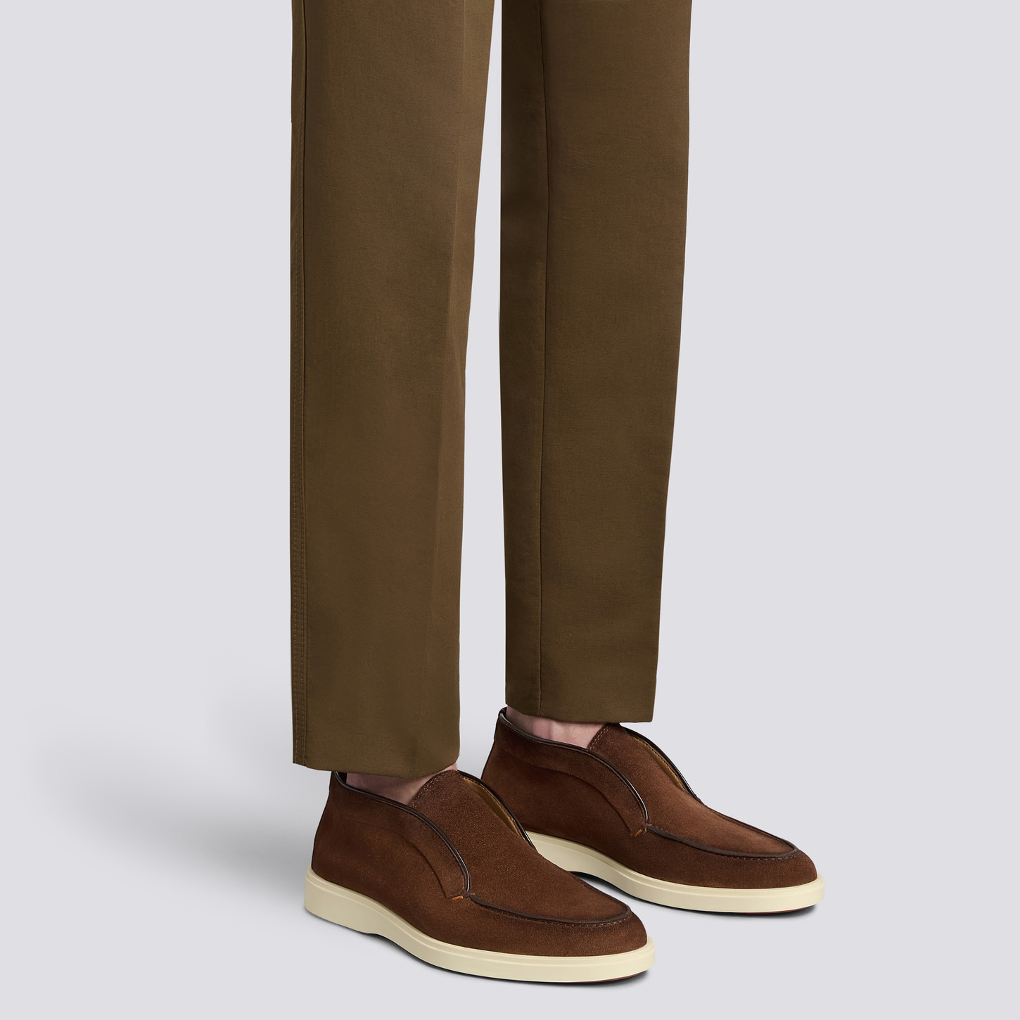 Men's dark brown suede desert boot - 2