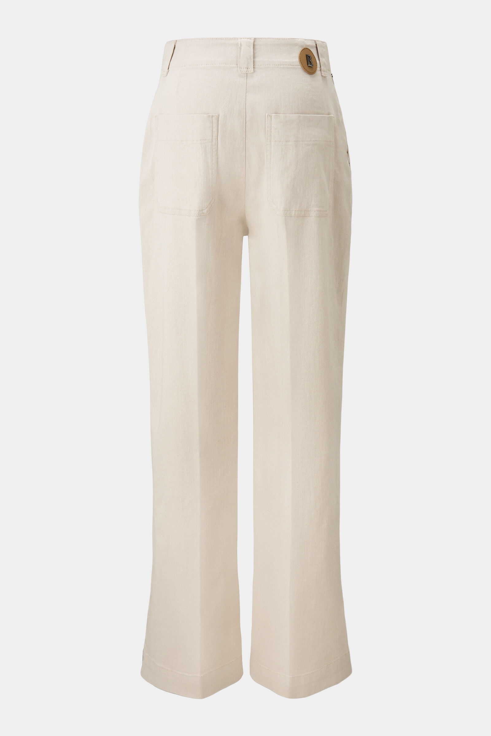 Rica wide fit pants in Sand - 7
