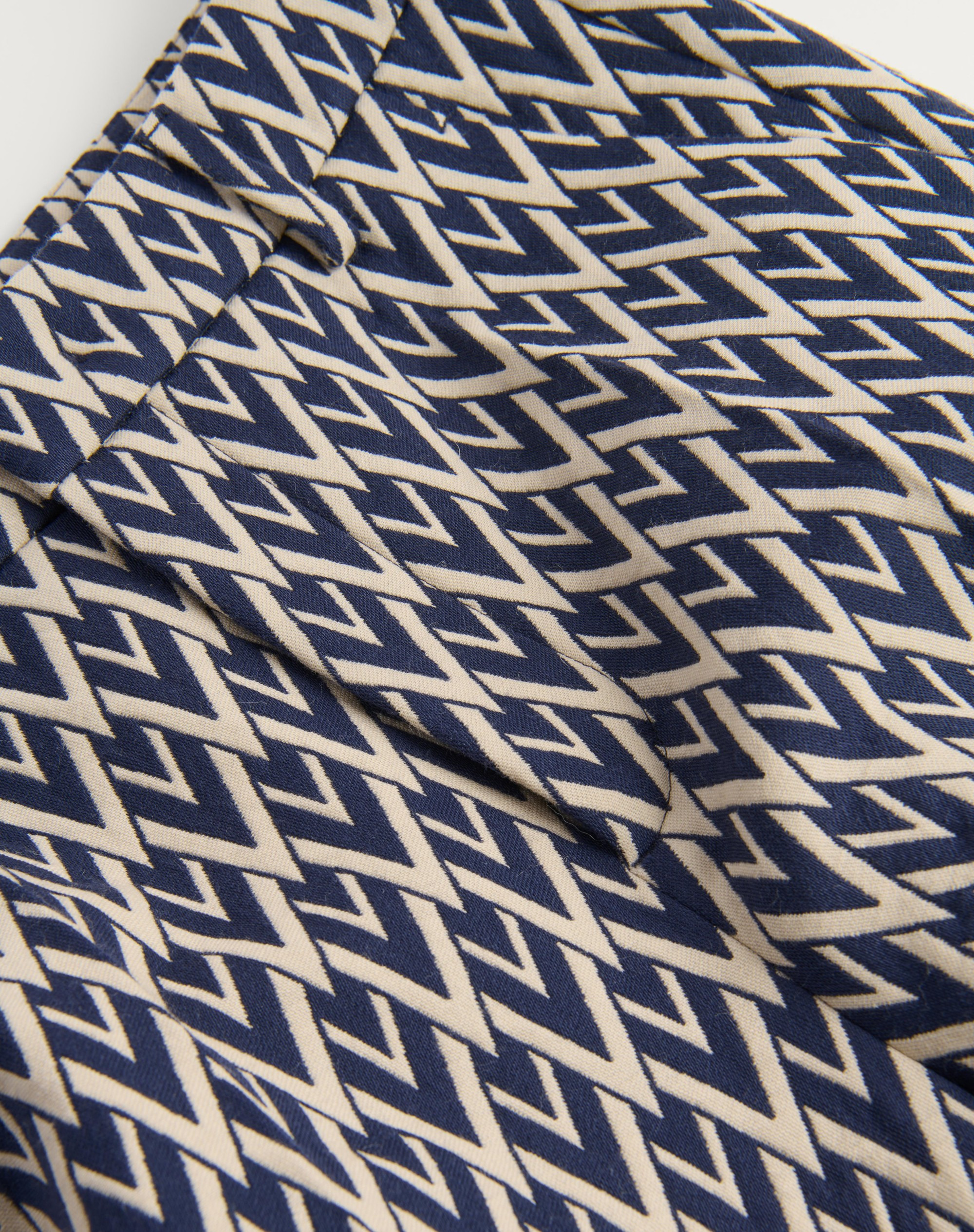 WOOL PANTS WITH CUFFS WITH TOUTE LA V JACQUARD PATTERN - 2