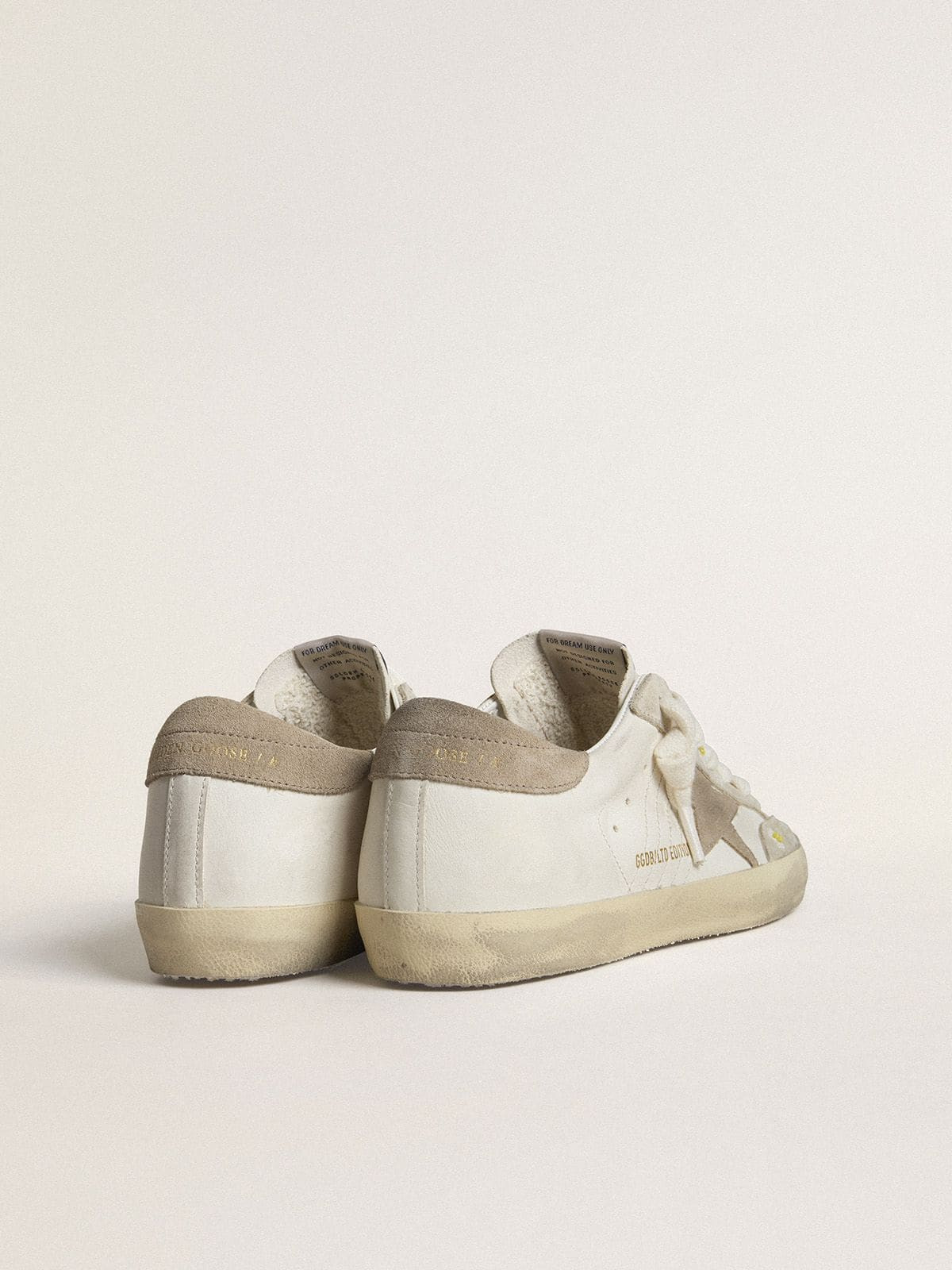 Women’s Super-Star LTD with beige suede star and heel tab and floral embroidery - 4