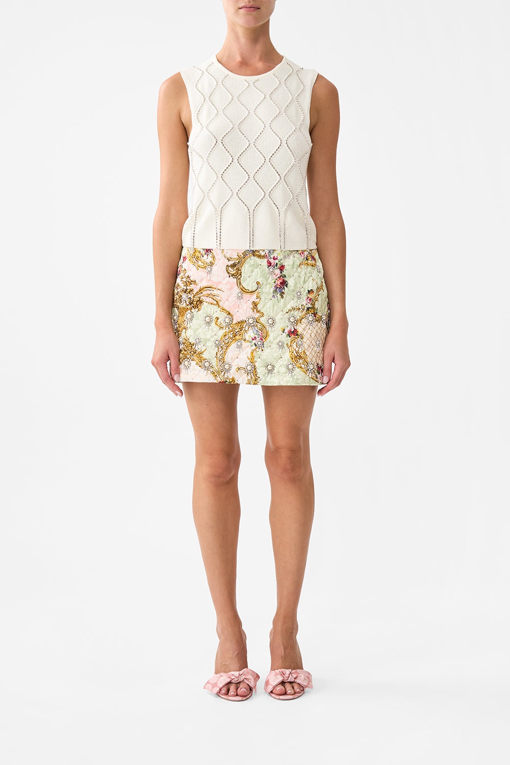 SLEEVELESS KNIT TANK TOP - 2