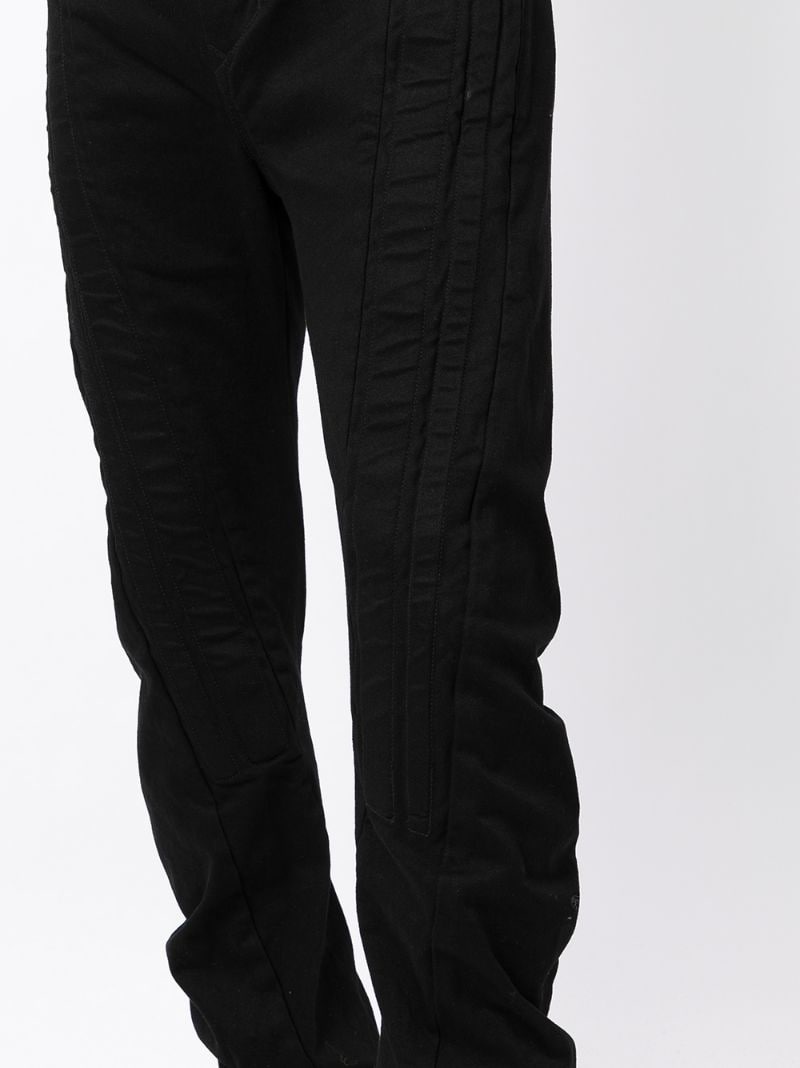 low-rise straight-leg trousers - 5