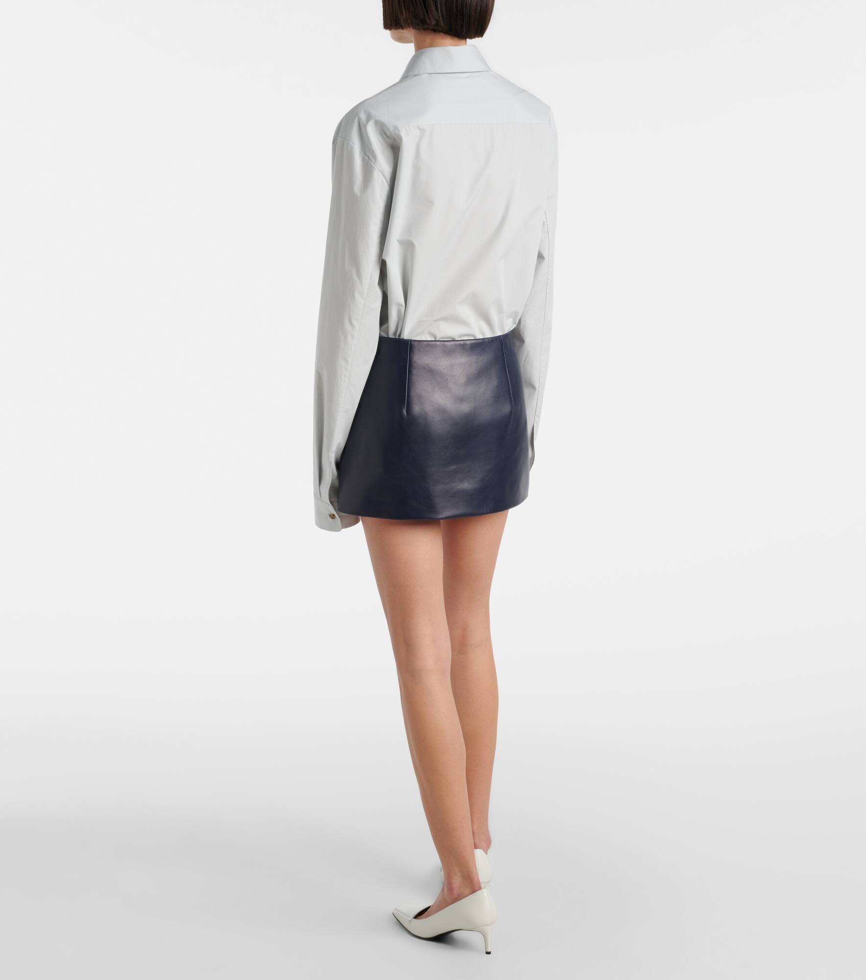 Jett leather miniskirt - 3