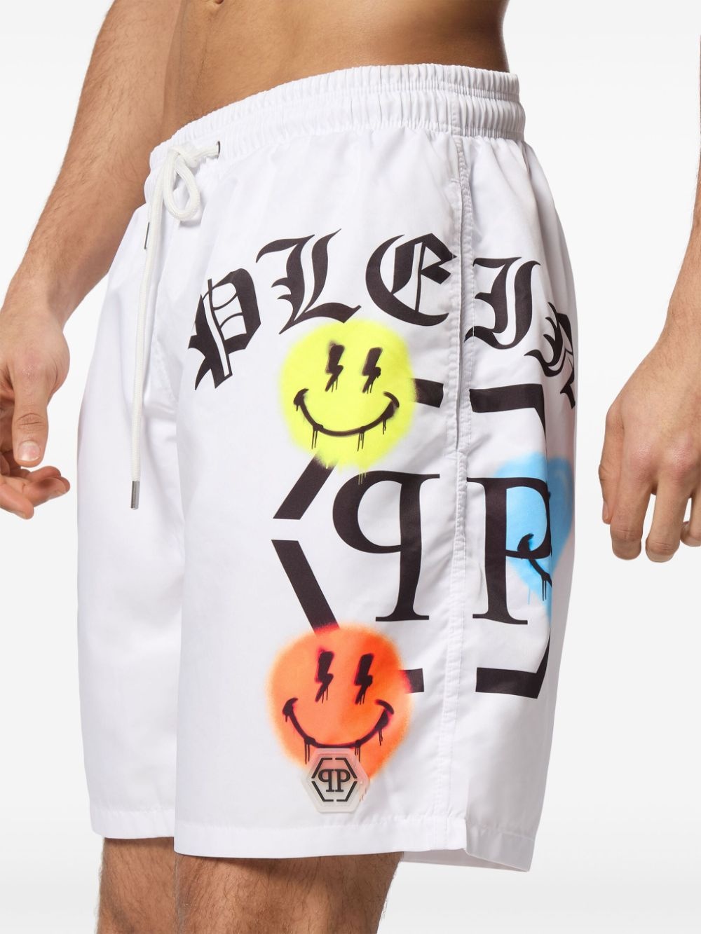logo-print swim shorts - 5