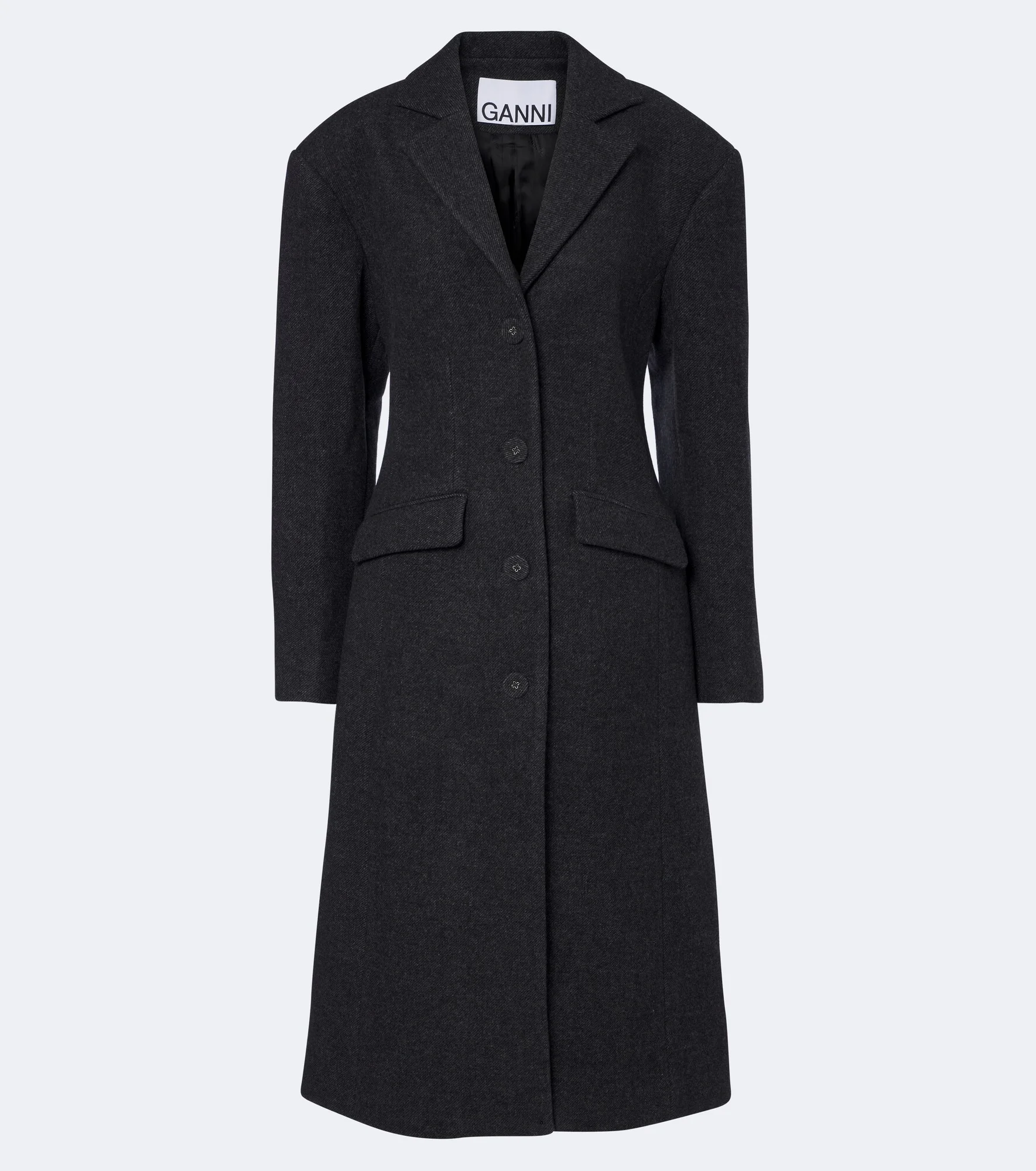 Wool and cashmere-blend coat - 1