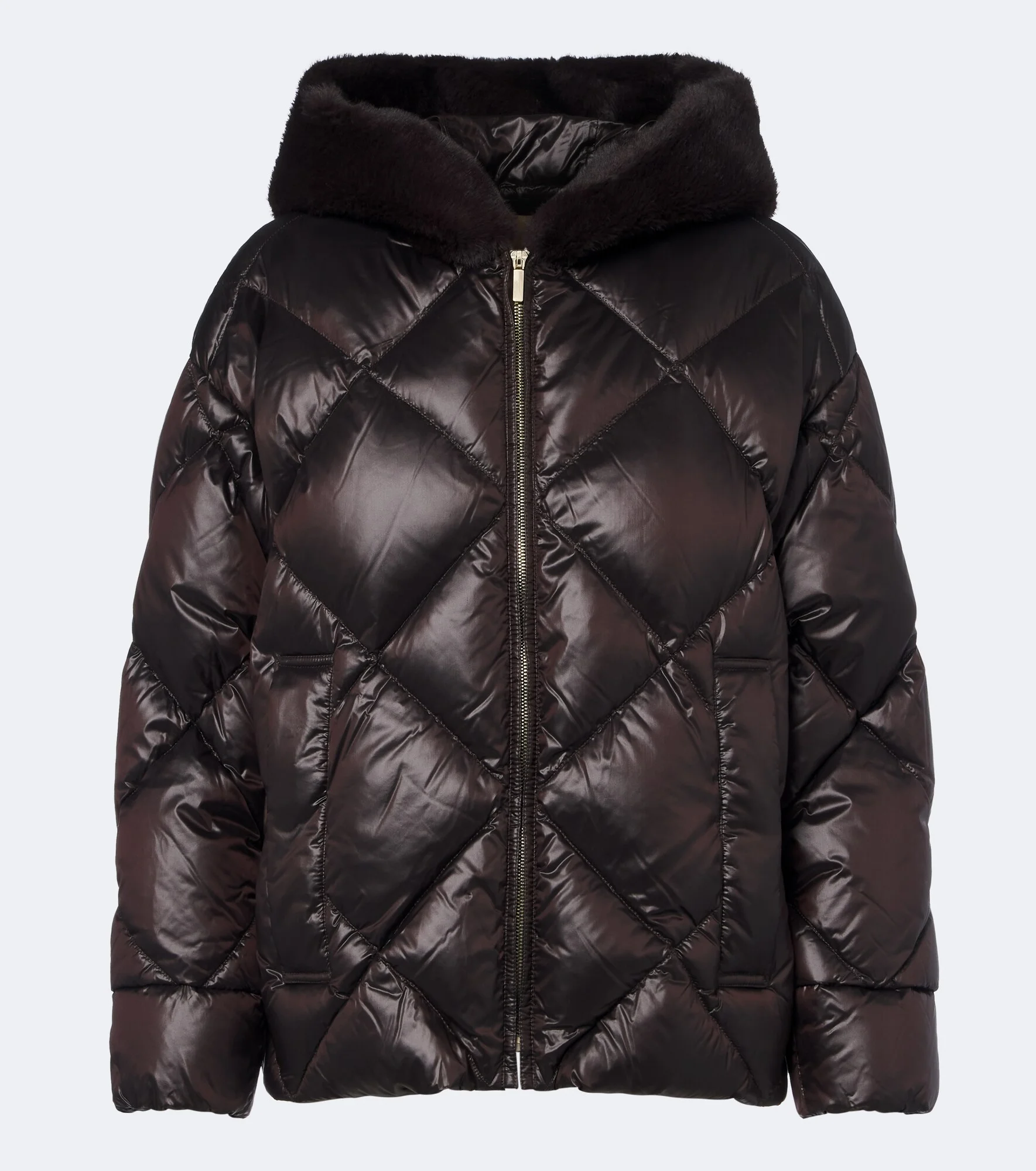 The Cube hooded quilted down jacket - 1